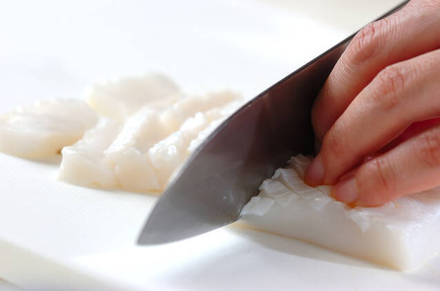 イカとニラのチヂミの作り方の手順1