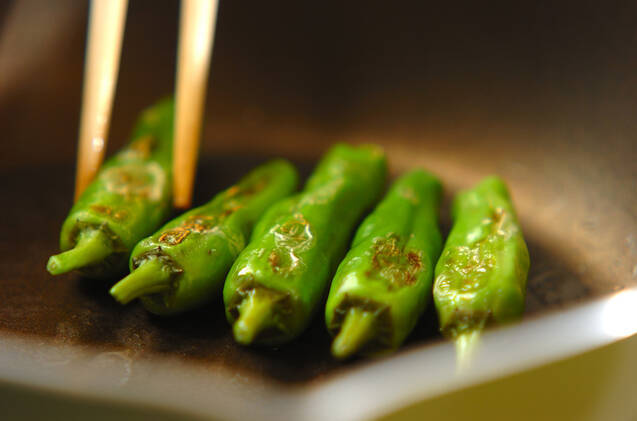 シシトウのお浸しの作り方の手順3