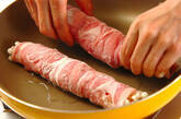 豚肉ロールの照り焼き丼の作り方2