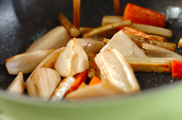 きんぴらゴボウの作り方の手順4