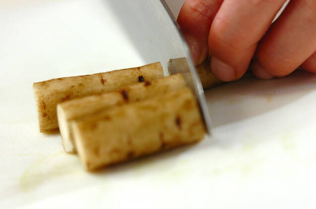 きんぴらゴボウの作り方の手順1