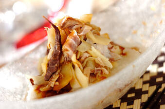 アジと甘酢ショウガの和え物