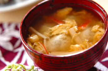 里芋団子入りかきたま汁