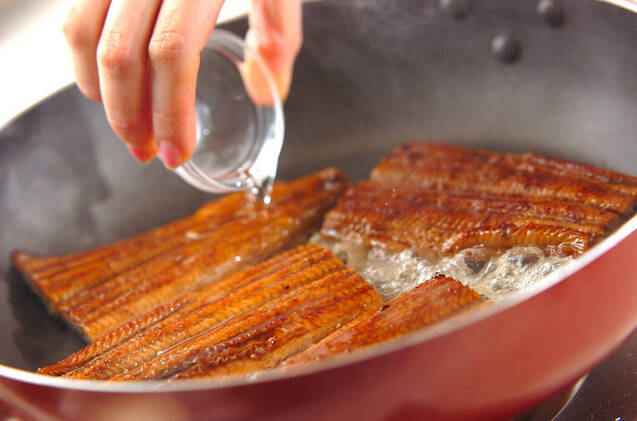 ウナ玉丼の作り方の手順3