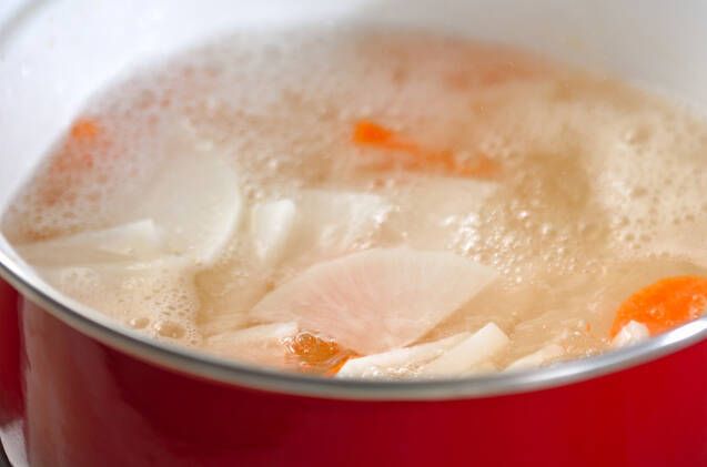 大根たっぷり粕汁の作り方の手順5