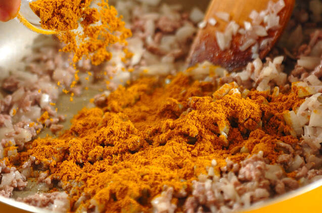 豆入りドライカレーの作り方の手順4