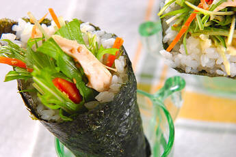 水菜・手巻きサラダ