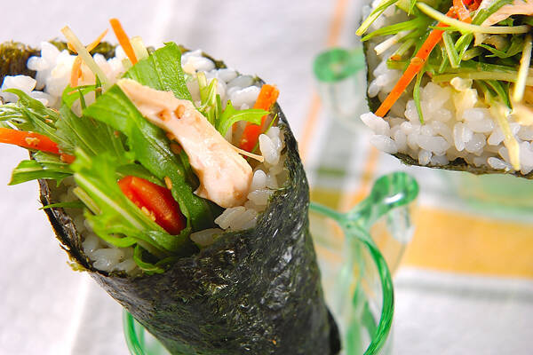 水菜・手巻きサラダ