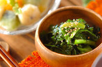 大量消費に！簡単ニラのゴマ油おひたし