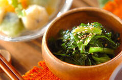 大量消費に!簡単ニラのゴマ油おひたし