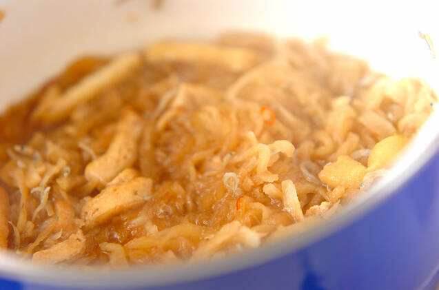 切干し大根のジャコ煮の作り方の手順4