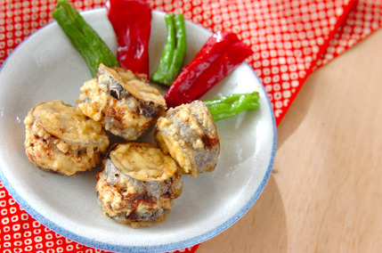 ナスのはさみ揚げ