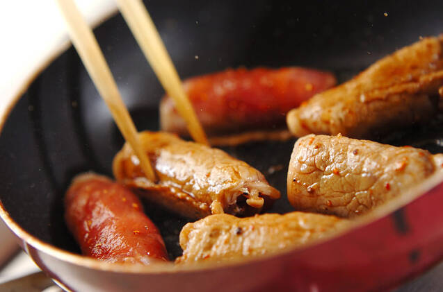 ゴボウチーズ巻きの作り方の手順4