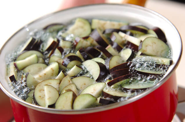 長ナスの甘ゴマ和えの作り方の手順4