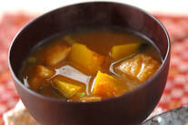 ホクホクカボチャのみそ汁