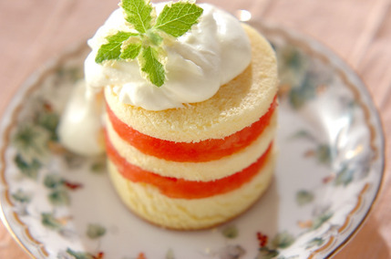 スイカのショートケーキ