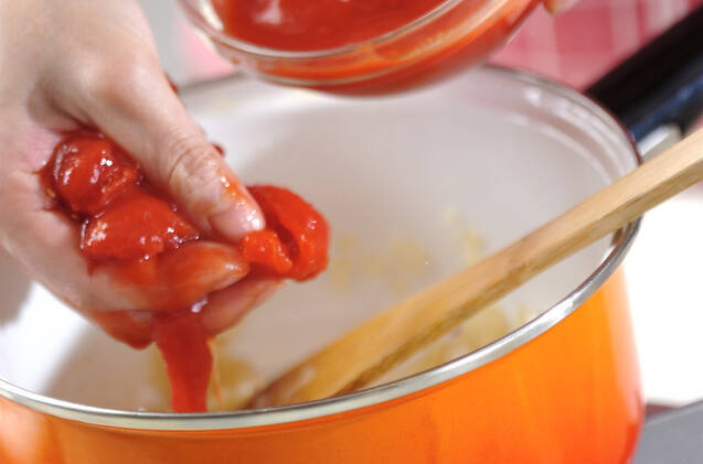 レンコンのアラビアータの作り方の手順2