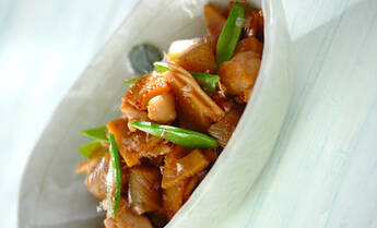 タケノコと鶏の土佐煮風