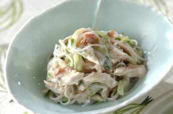 春雨の梅マヨサラダ