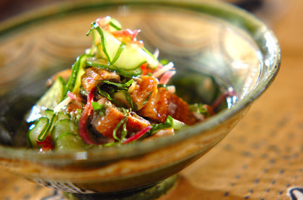 ウナギの薬味和え