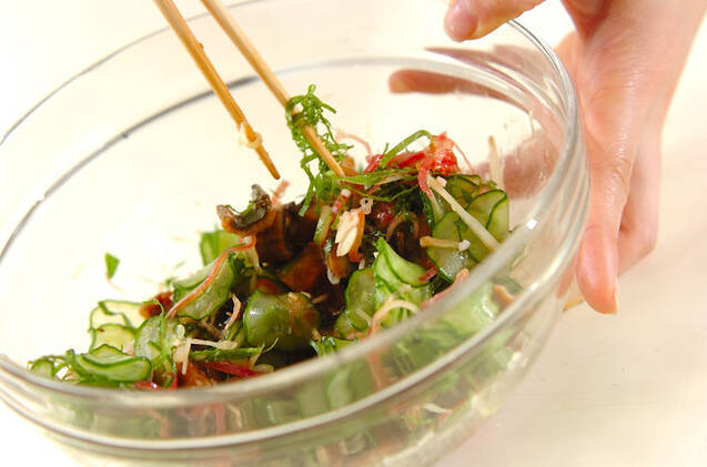 ウナギの薬味和えの作り方の手順5