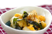 ユリネのジャコ卵とじ