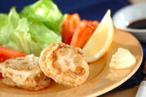 レンコンのはさみ揚げ