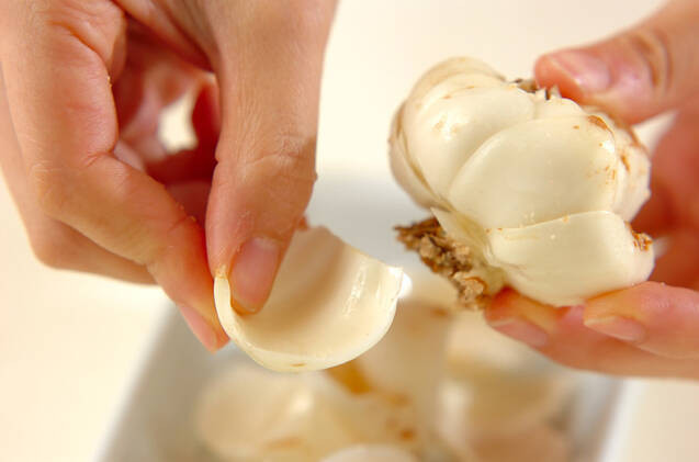 ユリネのホイル焼きの作り方の手順1