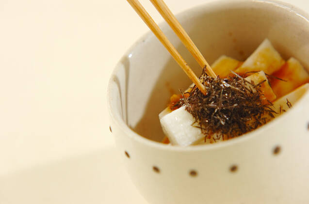 長芋のワサビじょうゆ和えの作り方の手順3