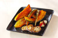 カボチャのガーリック炒め