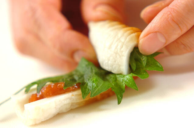 梅しそロールの作り方の手順2