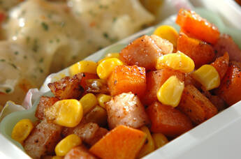 キャロットコーンバターソテー