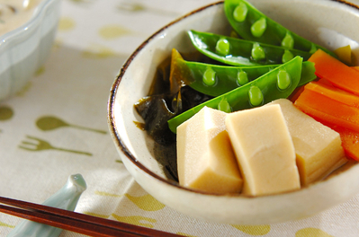 高野豆腐の炊き合わせ 副菜 レシピ 作り方 E レシピ 料理のプロが作る簡単レシピ