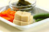 高野豆腐の炊き合わせの作り方の手順1
