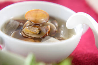 大根とアサリのスープ