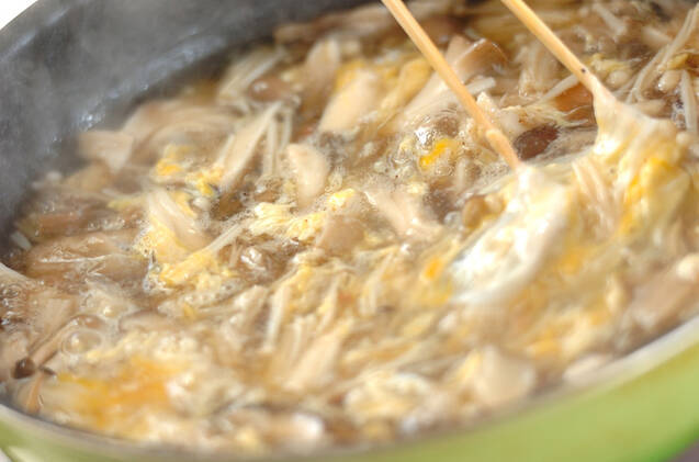 梅干し風味のキノコスープの作り方の手順10
