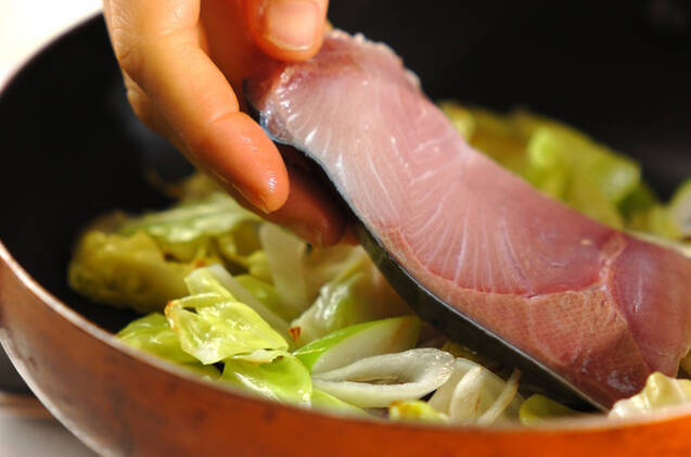 ブリのちゃんちゃん焼きの作り方の手順2