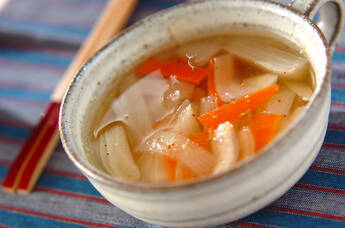 ウドのコンソメスープ