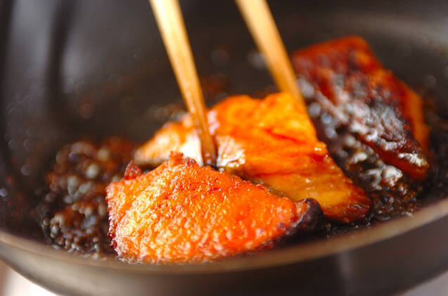 鮭の照り焼きの作り方の手順3