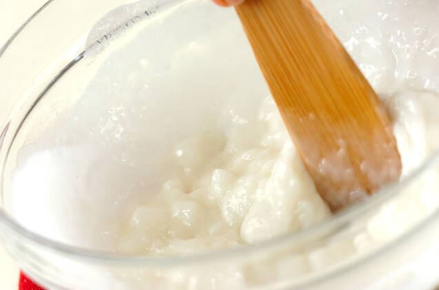 雪だるまアイスと松ぼっくりの作り方の手順4