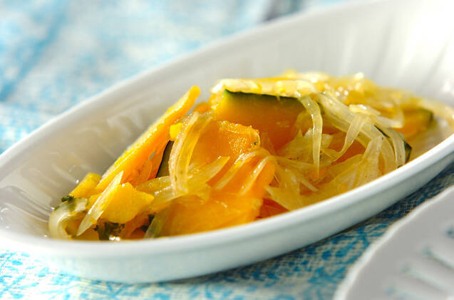 カボチャのにんにく風味マリネ