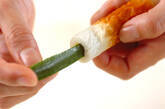 ちくわのキュウリ詰めの作り方1