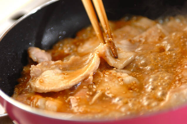 豚肉のゴマみそ焼きの作り方の手順2