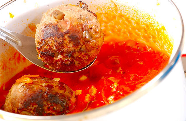 煮込みハンバーグの作り方の手順9