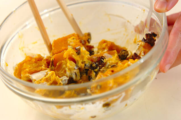 カボチャとプルーンの美肌サラダの作り方の手順3