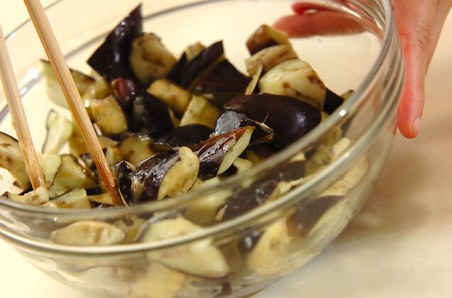 ナスのマスタードマリネの作り方の手順3