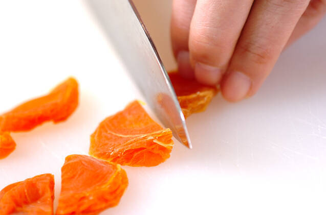 アンズ入り小豆カン　の作り方の手順1