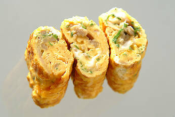 ナメタケ入り卵焼き