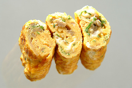 ナメタケ入り卵焼き