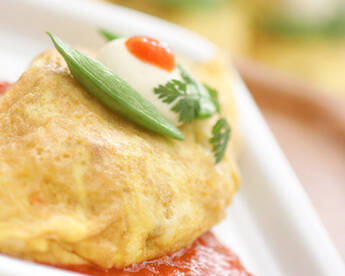 サツマイモのオムライス